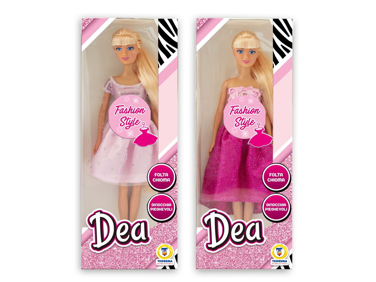 Dea - bambola fashion lunghi capelli 2 assortimenti