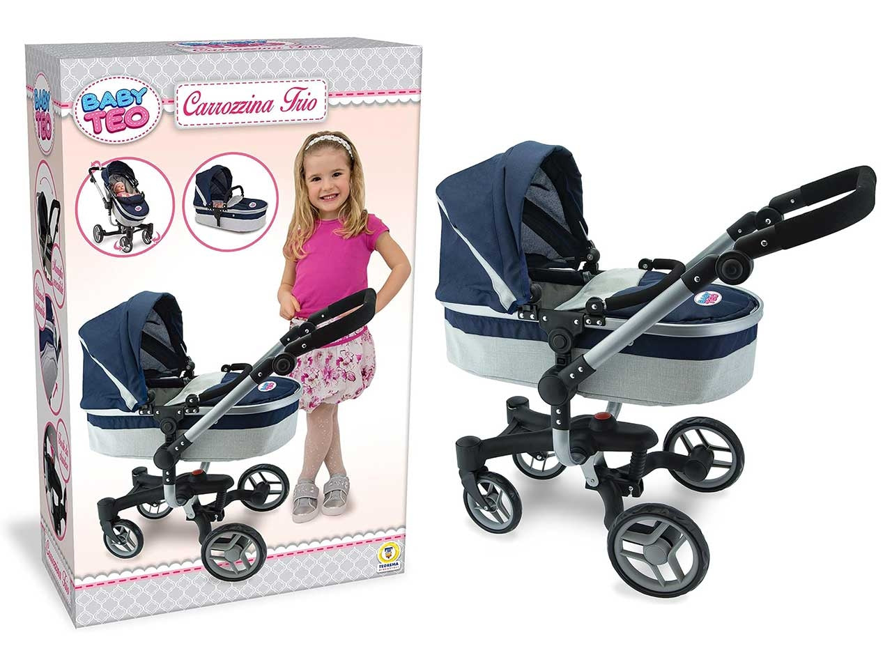 Carrozzina passeggino 3in1 met.74159
