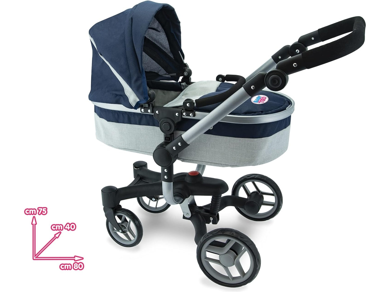 Carrozzina passeggino 3in1 met.74159
