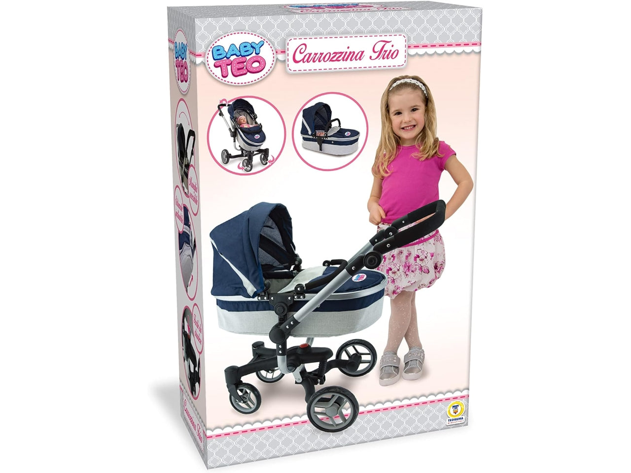 Carrozzina passeggino 3in1 met.74159