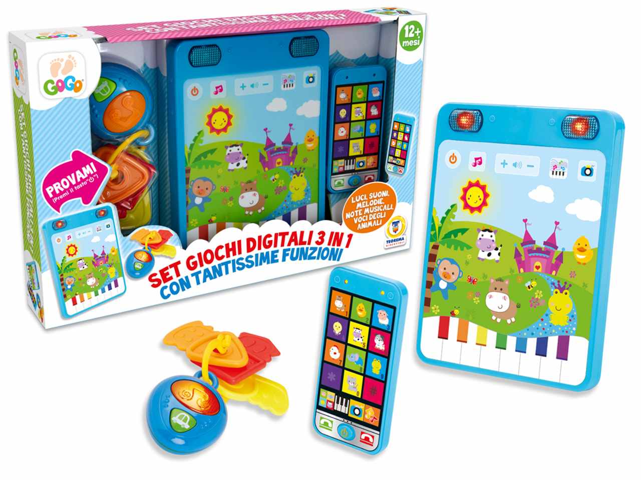 Gogo set giochi digitali 3in1 74266