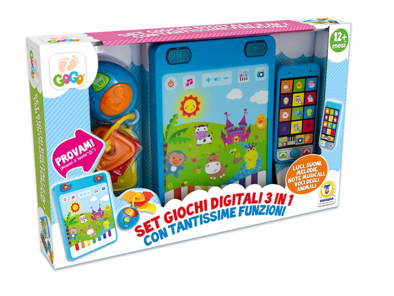 Gogo set giochi digitali 3in1 74266