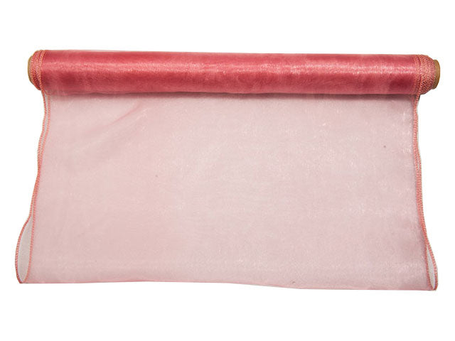 Rotolo organza 48cmx10yds rosa antico aa01455
