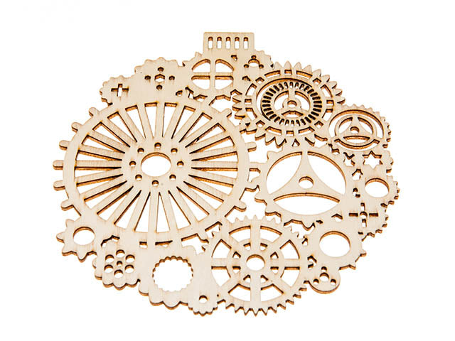 App.ingranaggi legno 24pz nat.n17457