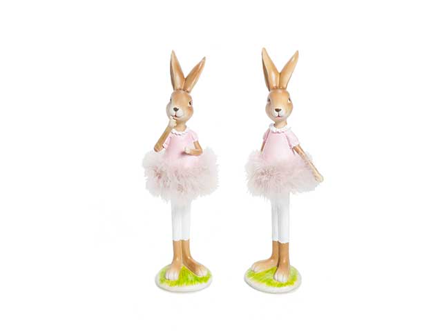 Coniglieta resina 30cm a20744