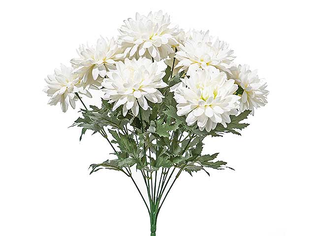Mazzo dalia x12 bianco a21260