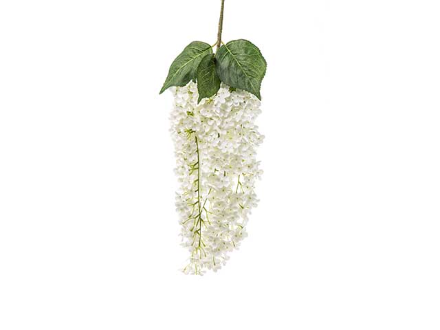 Ortensia cascante 64cm bianco a22474