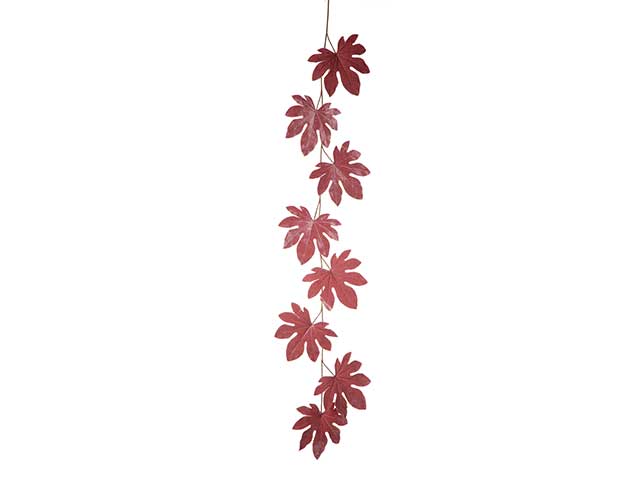 Festone aralia 8 foglie mauve n22797