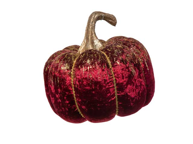 Zucca tessuto 36x36x35cm rossa n23355