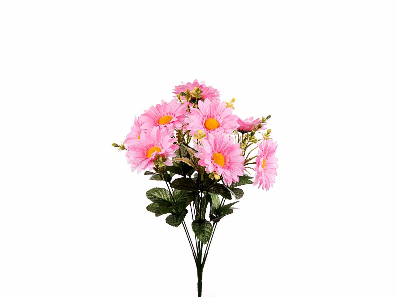 Mazzo gerbera x10 40cm rosa a24171