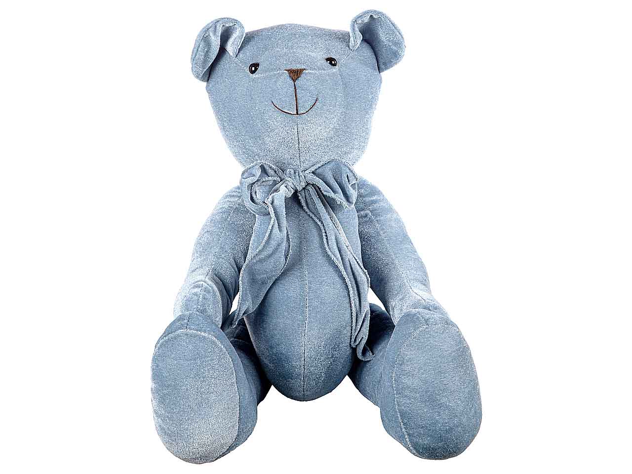 Orsetto velluto 50cm blu n25791