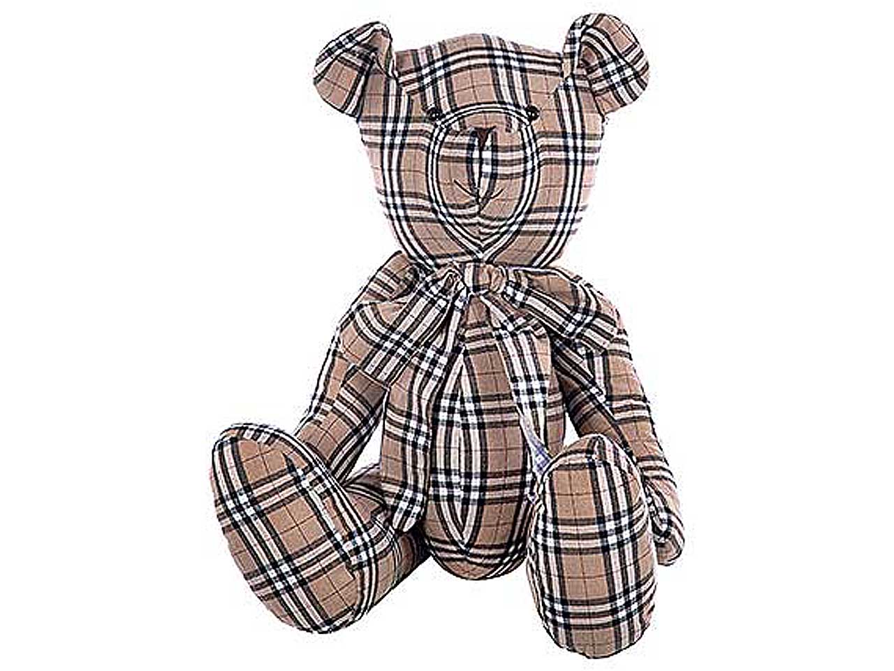 Orsetto tartan 80cm beige n25910