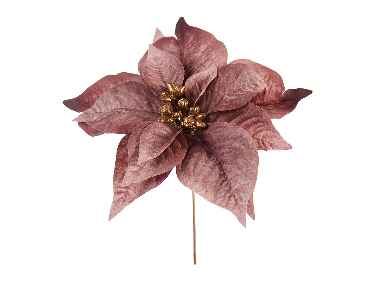 Pick stella di natale misura d21xh18cm colore rosa antico