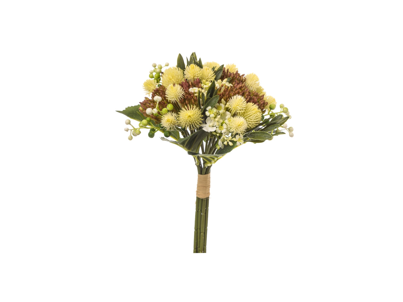 Bouquet esotico misura h.34cm colore crema