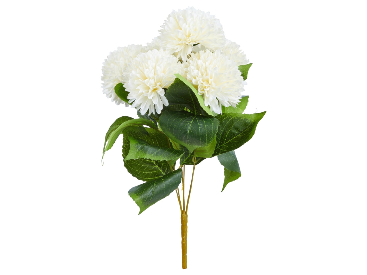 Mazzo di dalie x 6 misura h.45cm colore crema