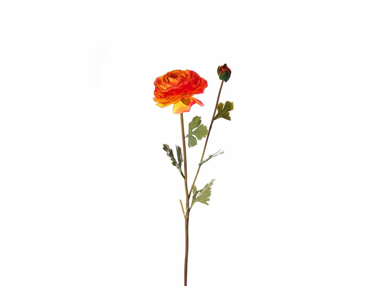 Fiore di ranuncolo colore arancione x 2