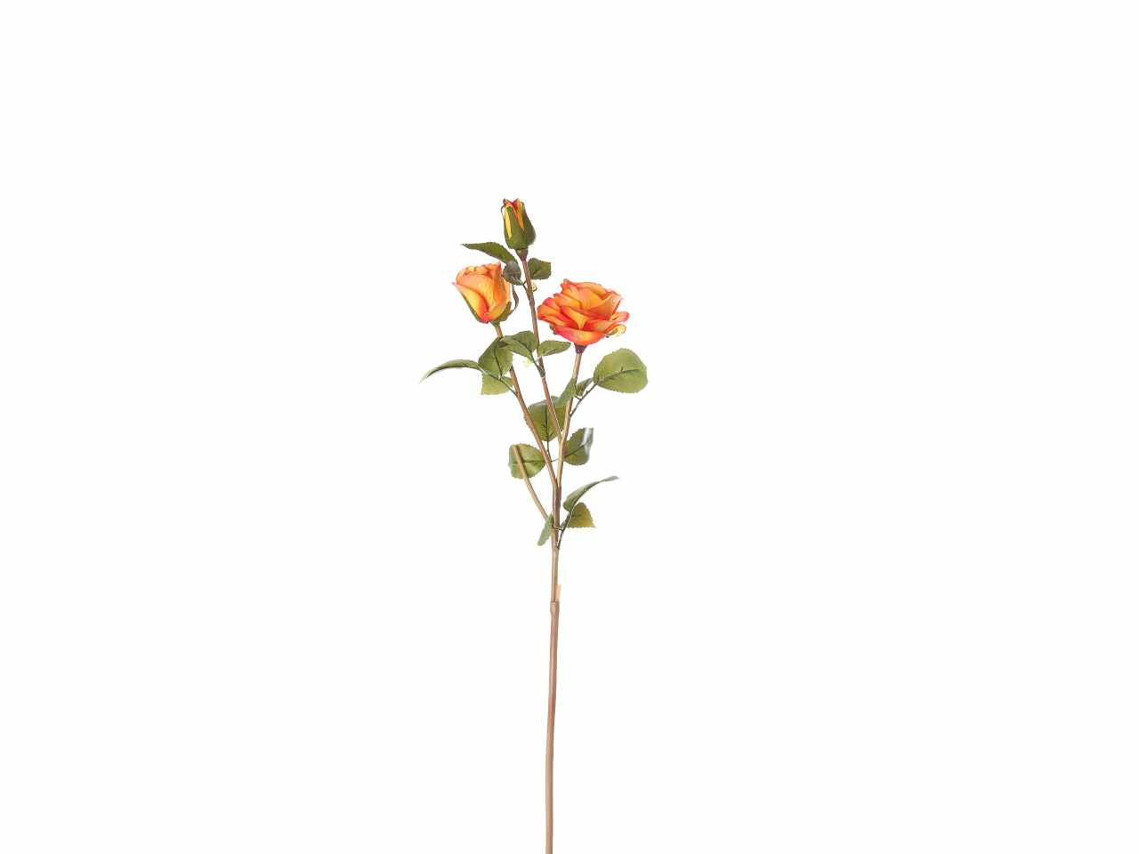 Fiore di rosa paris colore arancione x 3