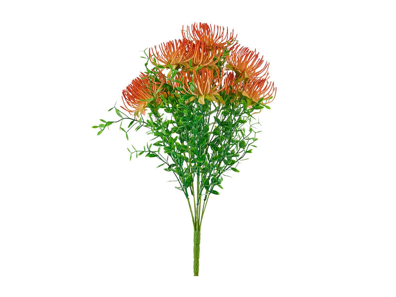 Protea artificiale arancione mazzo 11 steli 50 cm - Arpimex