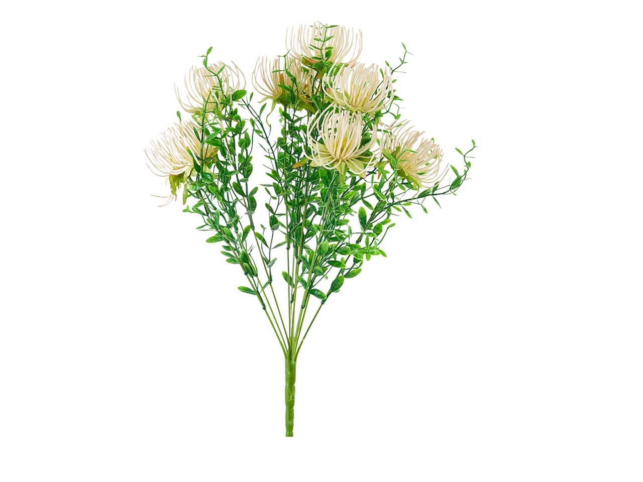 Protea artificiale crema mazzo 11 steli 50 cm - Arpimex
