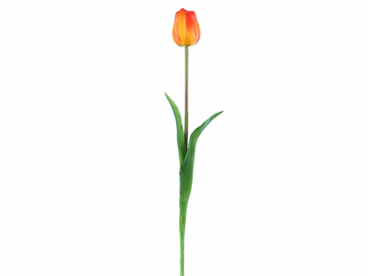 Fiore ditulipano natural touch colore arancione h.47cm