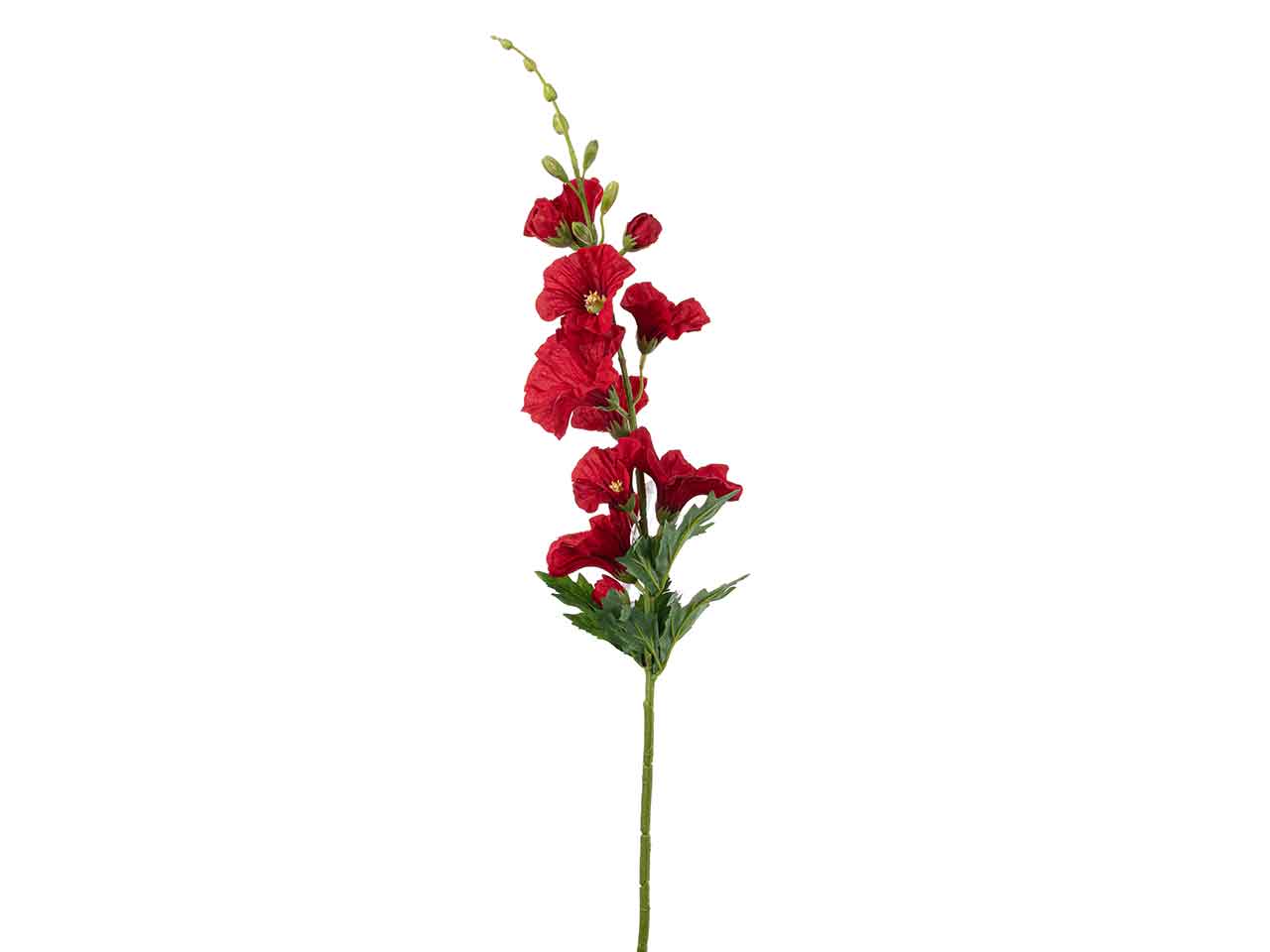 Tralcio di malvarosa 75cm rosso a26406