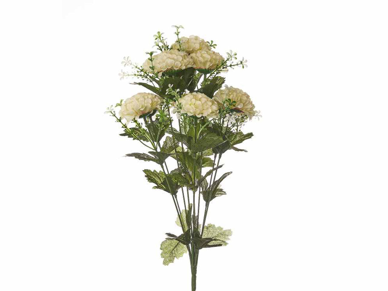 Mazzo di pom pom x 10 colore crema