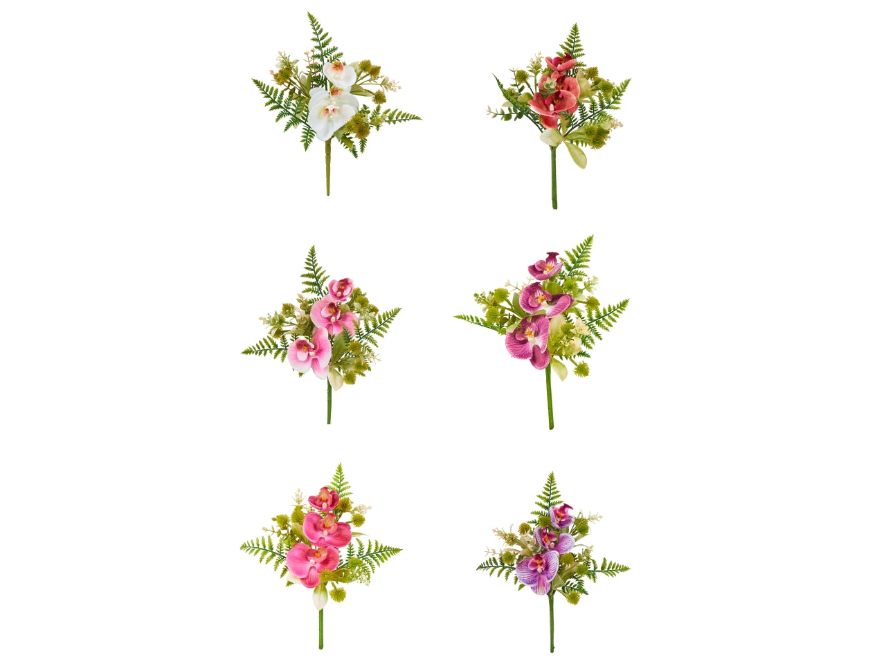 Mazzo mini frontale phalenopsis misura h.30cm assortito