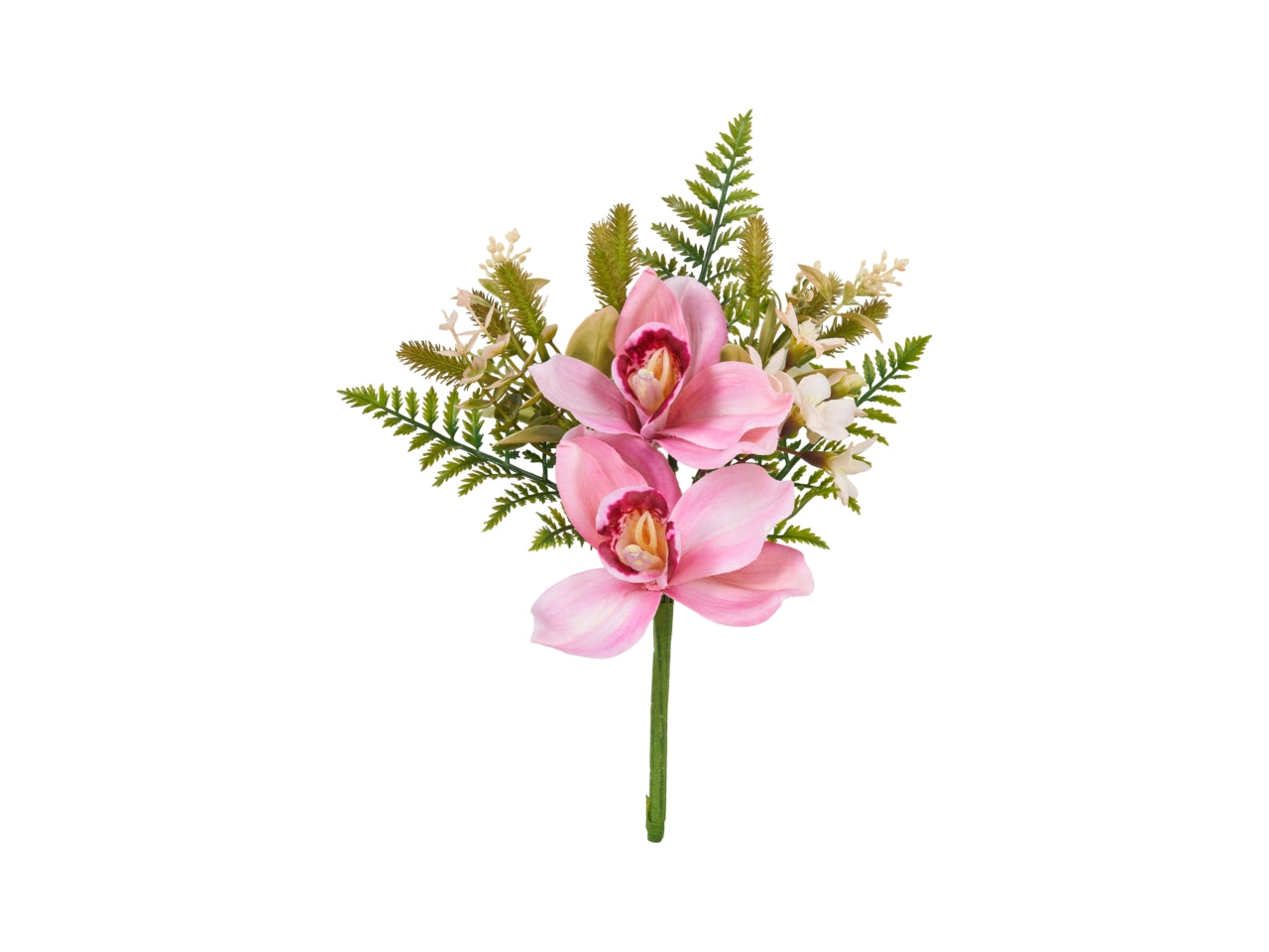 Mazzo frontale piccolo cimbidium colore rosa