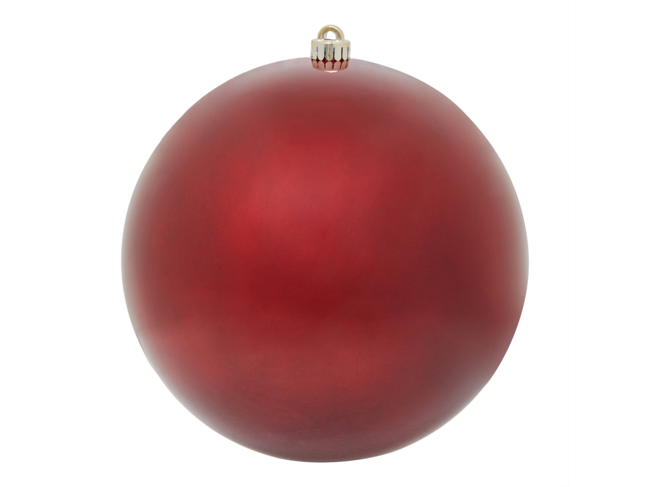 Palla natalizia in plastica lucida rossa Ø25 cm - Christmas Land