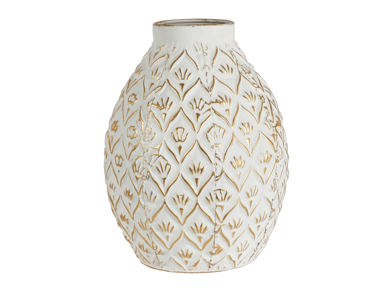 Vaso in metallo 21,5x21,5x32cm