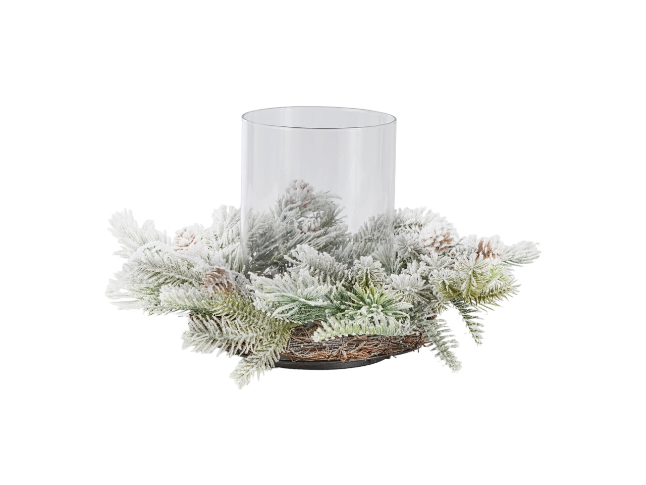 Centrotavola winter harmony innevato d.40cm