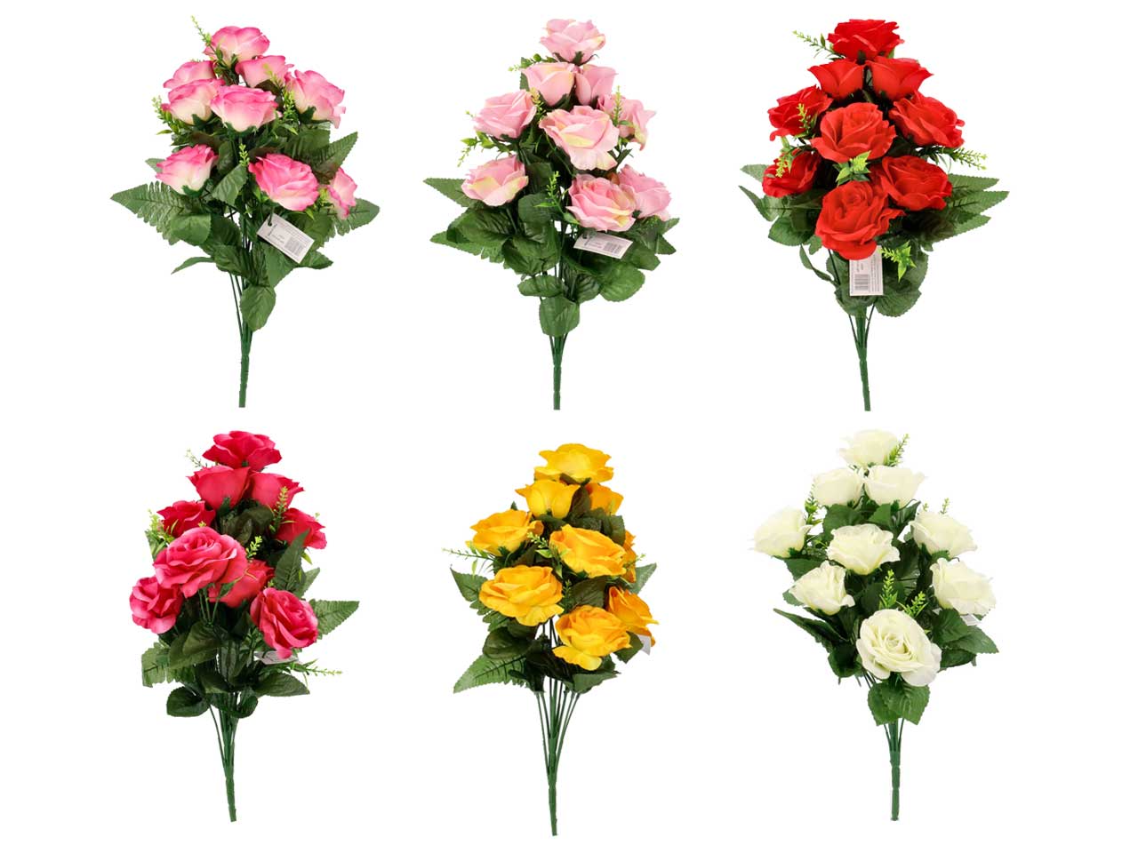 Mazzo frontale di rose x 9