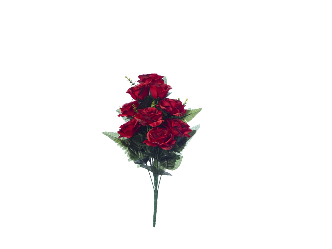 Mazzo frontale di rose x 9 colore rosso