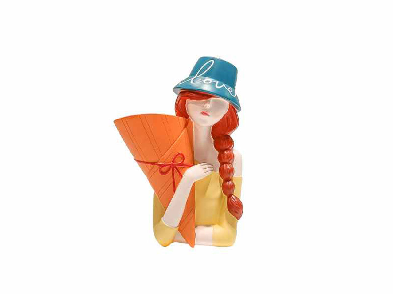 Funky girl portafiori giallo 25cma27928
