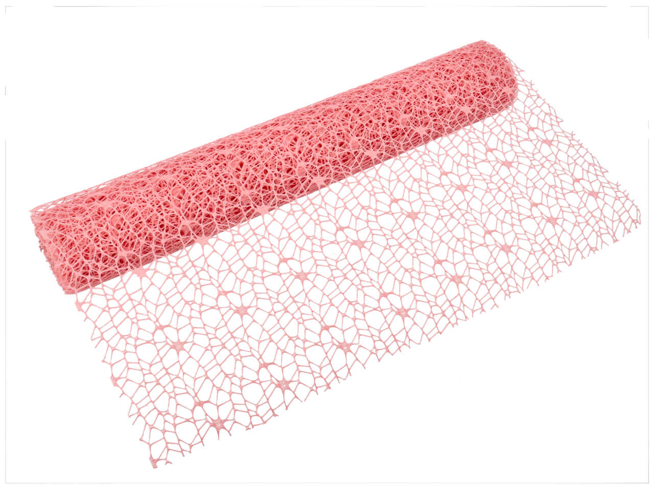 Polycotton net 48x5yard rosa antico spider