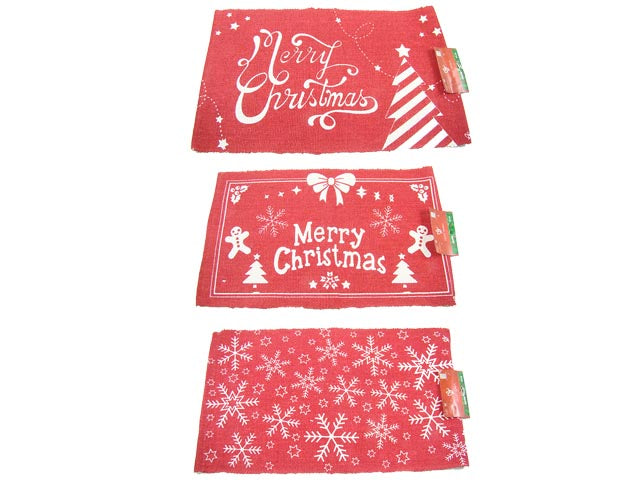 Tappeto natalizio snow 45x75cm