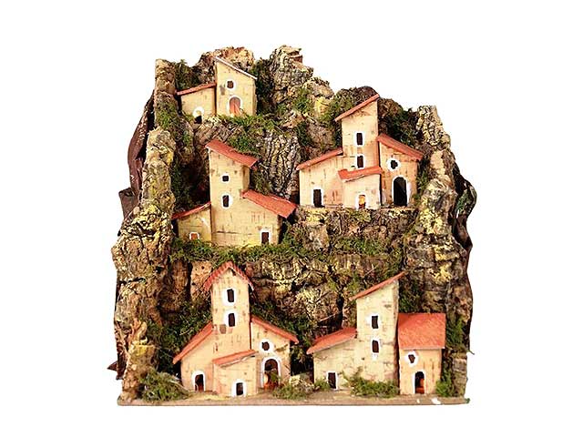 Paesaggio c/luci 20x14x18cm 85992