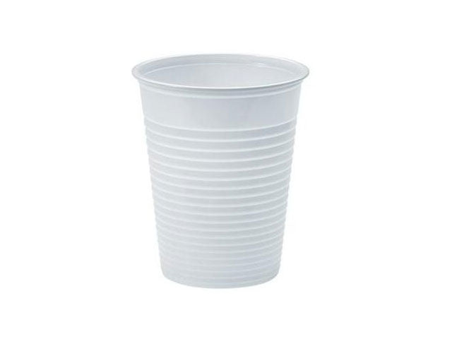 Bicchieri 200cc plastica bianca 100 pezzi