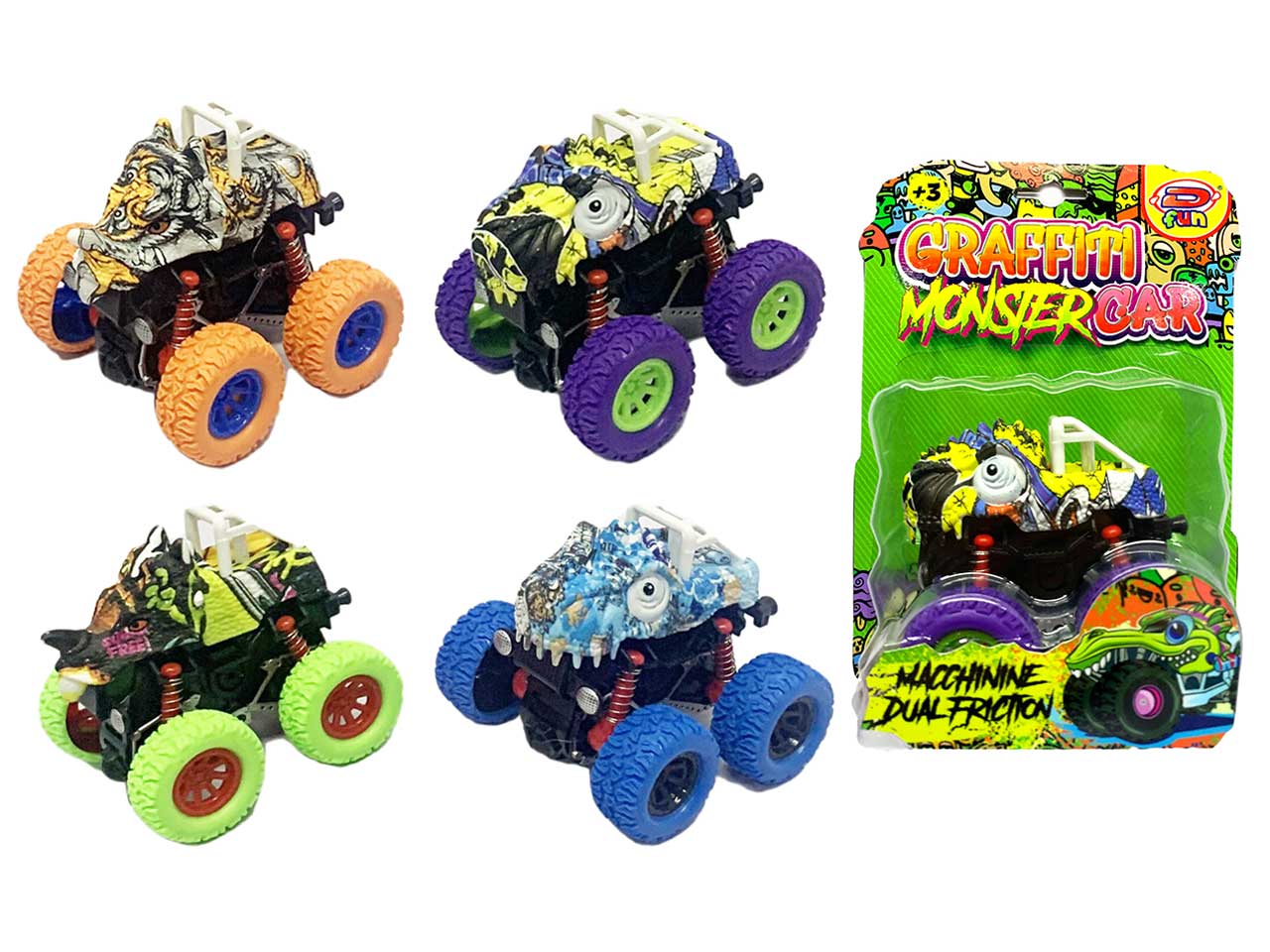 Graffiti monster car