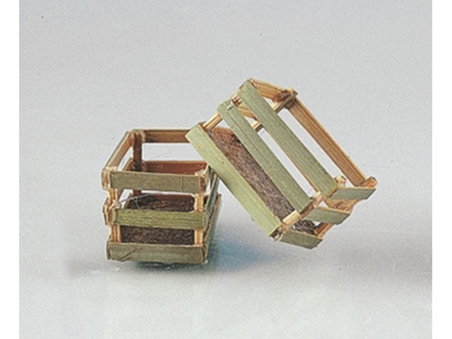 Accessorio per presepe, cassette legno 4x2,5x3 2 pezzi pr-0884