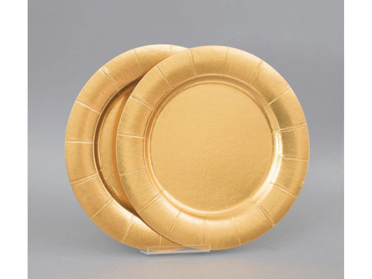 Sottopiatto in carta 33cm oro metallizzato set da 2 sottopiatti