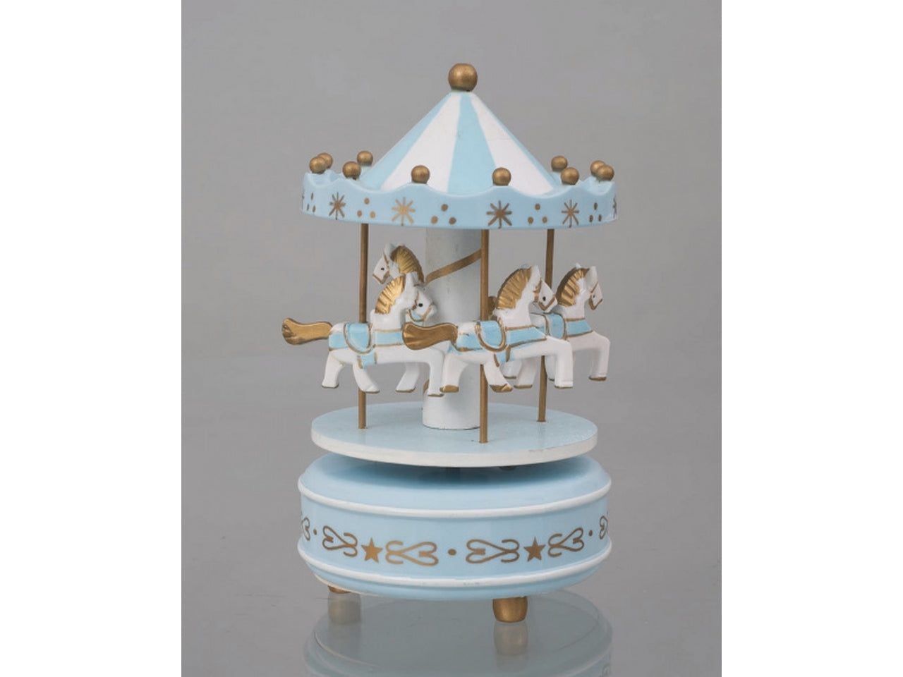 Giostrina carillon 11x11x18cm celeste