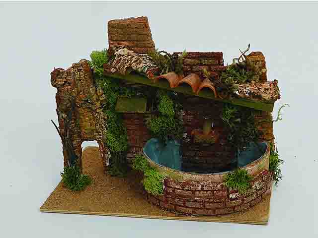 Fontana per presepe 27x18cm