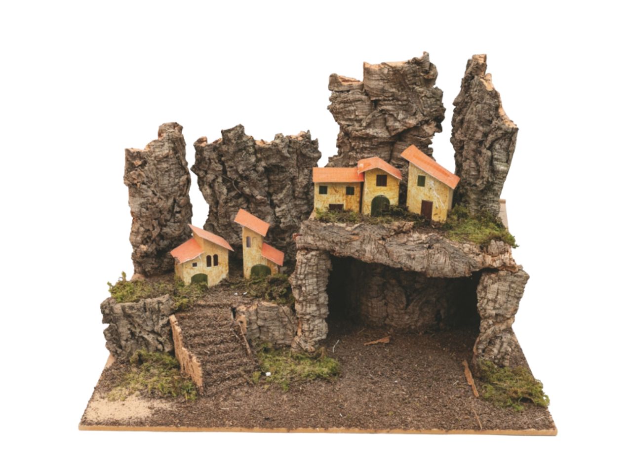 Ambientazione per presepe con scala  58x37x40cm