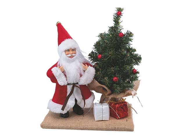 Babbo con albero 24x19xh24cm cen-87397
