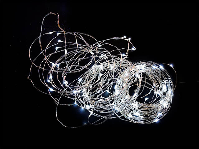 Catena filo argento 480 nanoled bianco freddo