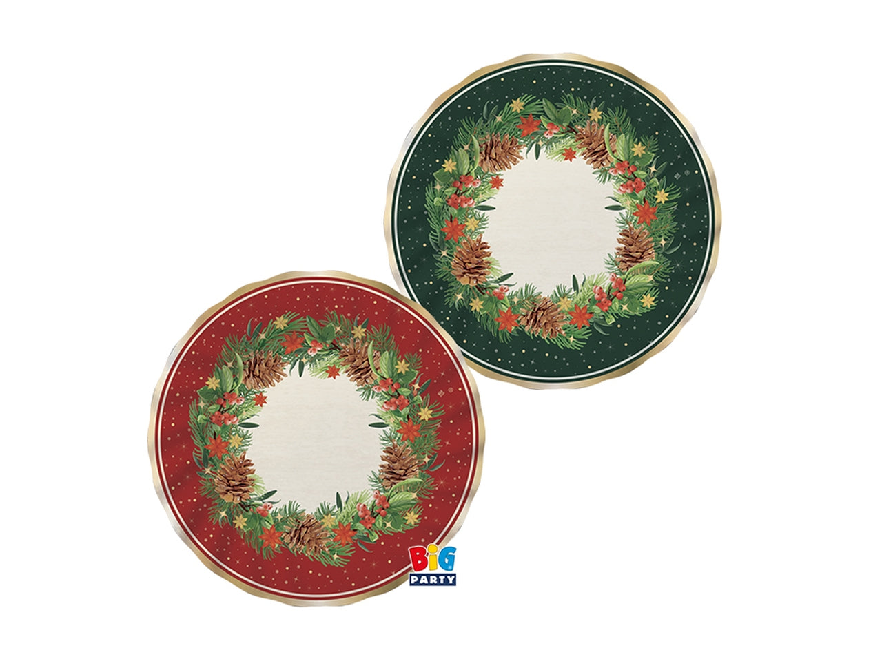 Piatti mix 25cm christmas twinkle la confezione comprende 6 piatti