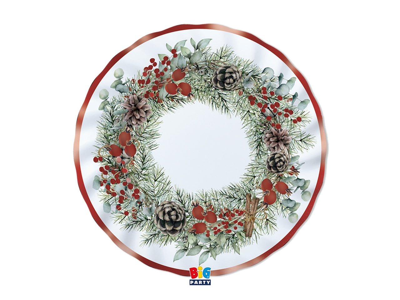 6 piatti 30cm christmas joy