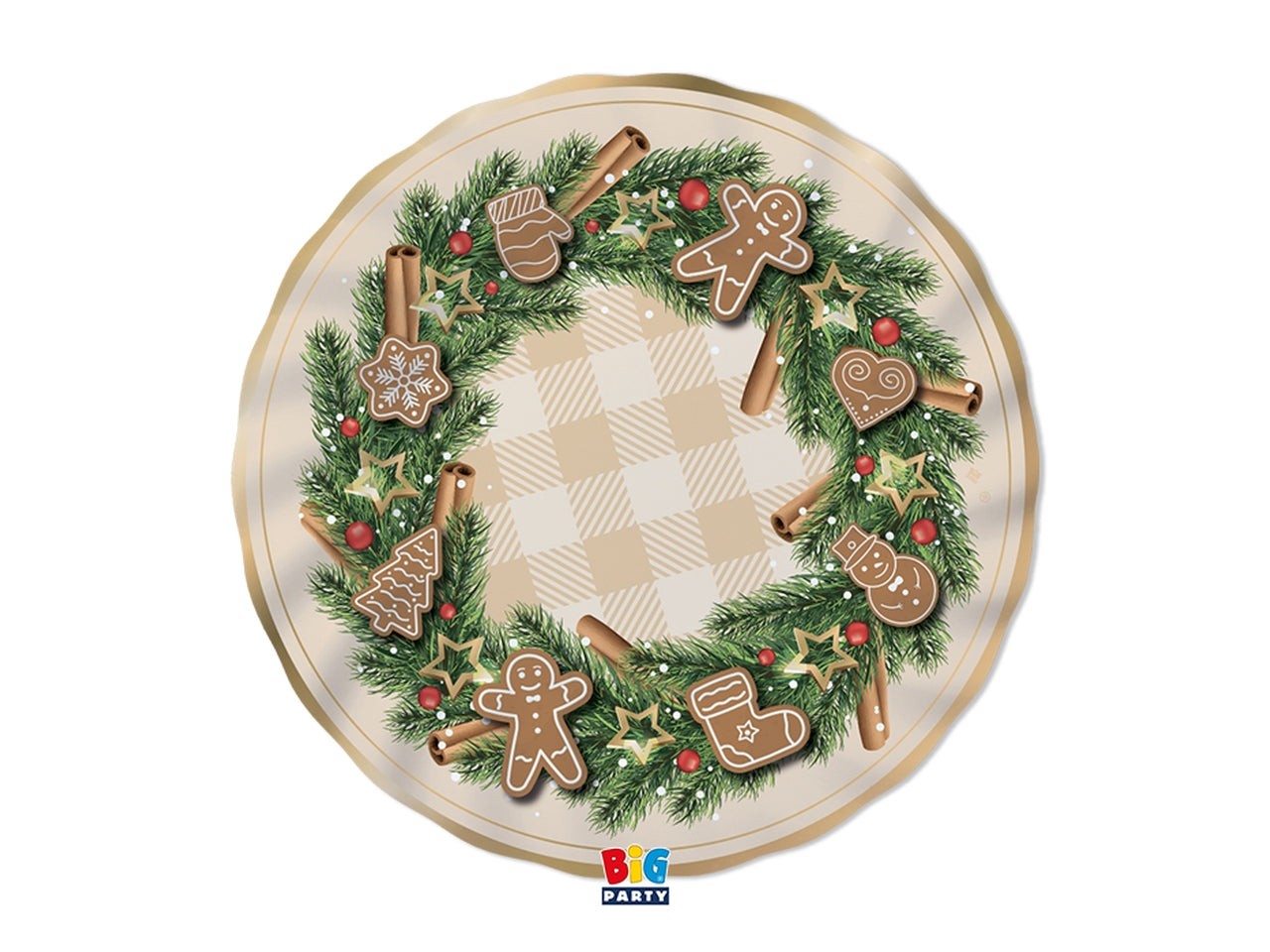 Piatti 30cm gingerbread la confezione comprende 6 piatti