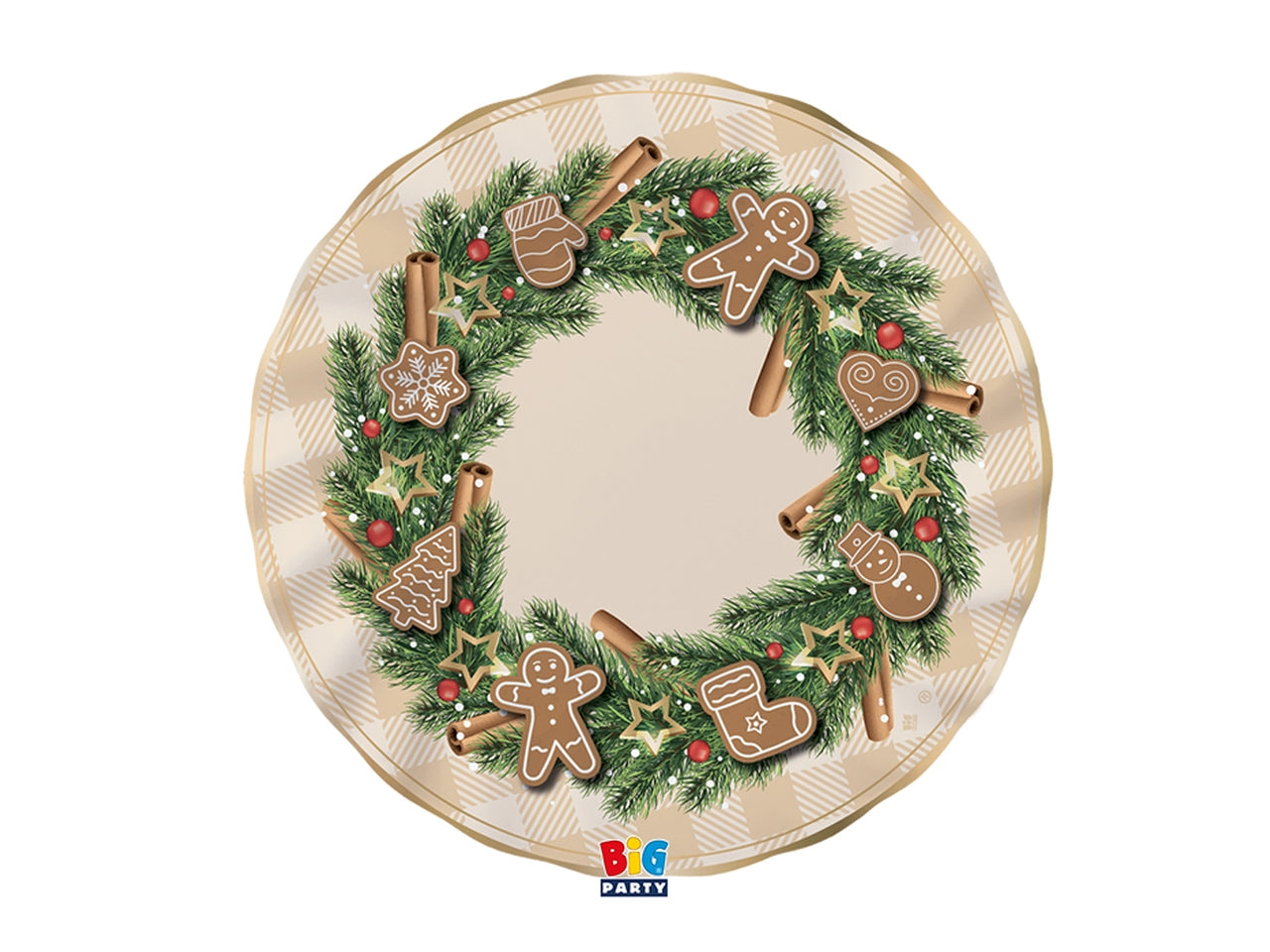 Piatti 25cm gingerbread la confezione comprende 6 piatti